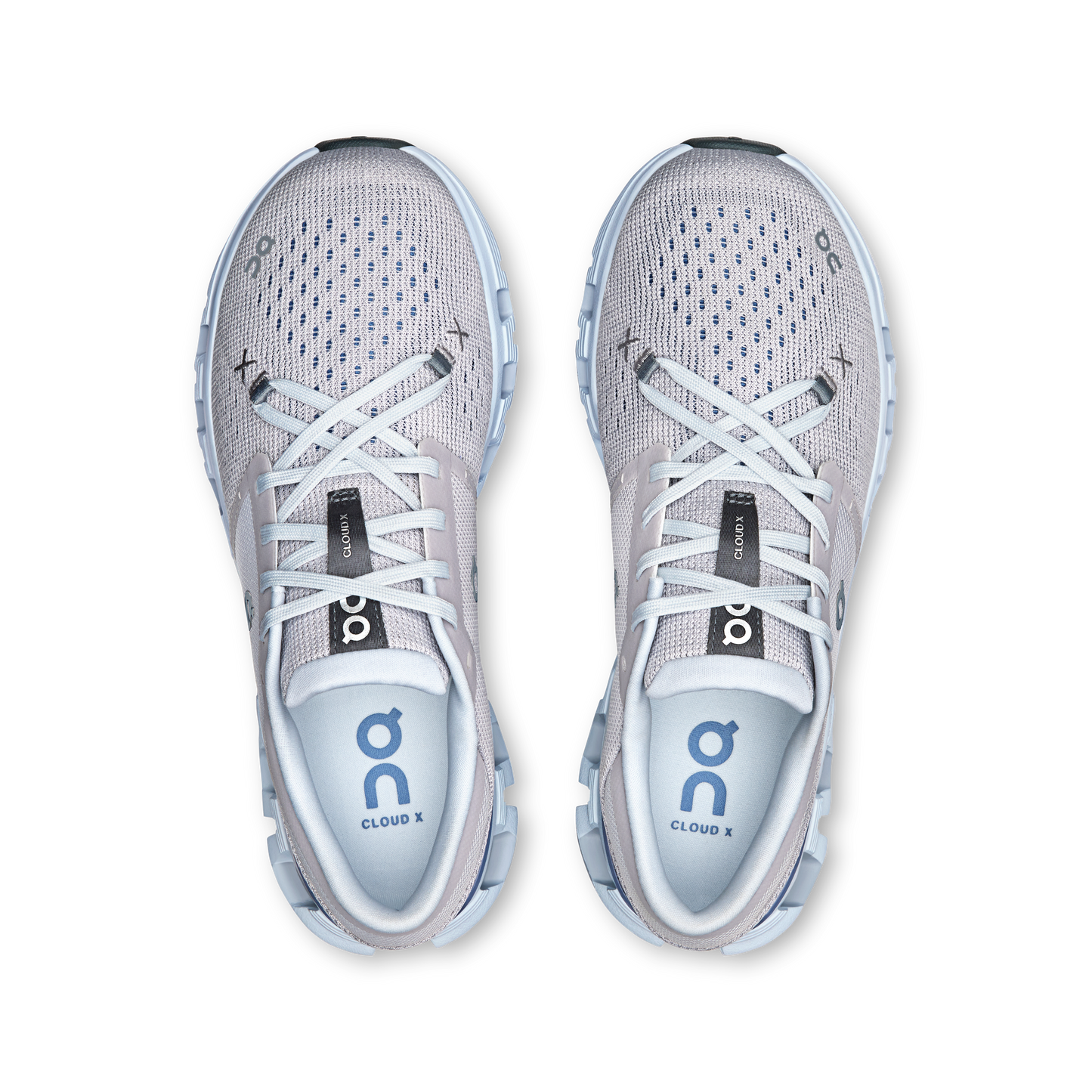 On Running Women's Cloud X 4 Shoes - Silver / Chambray