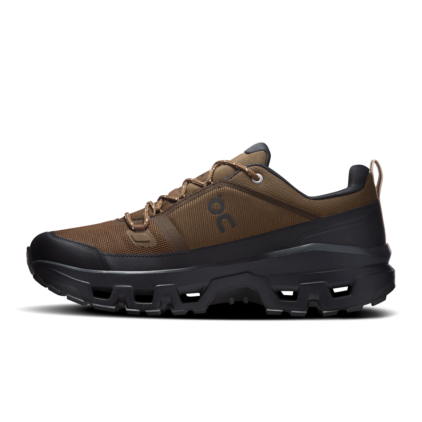 On Running Men's Cloudrock Low Waterproof Shoes - Earth / Black - Shopsportive