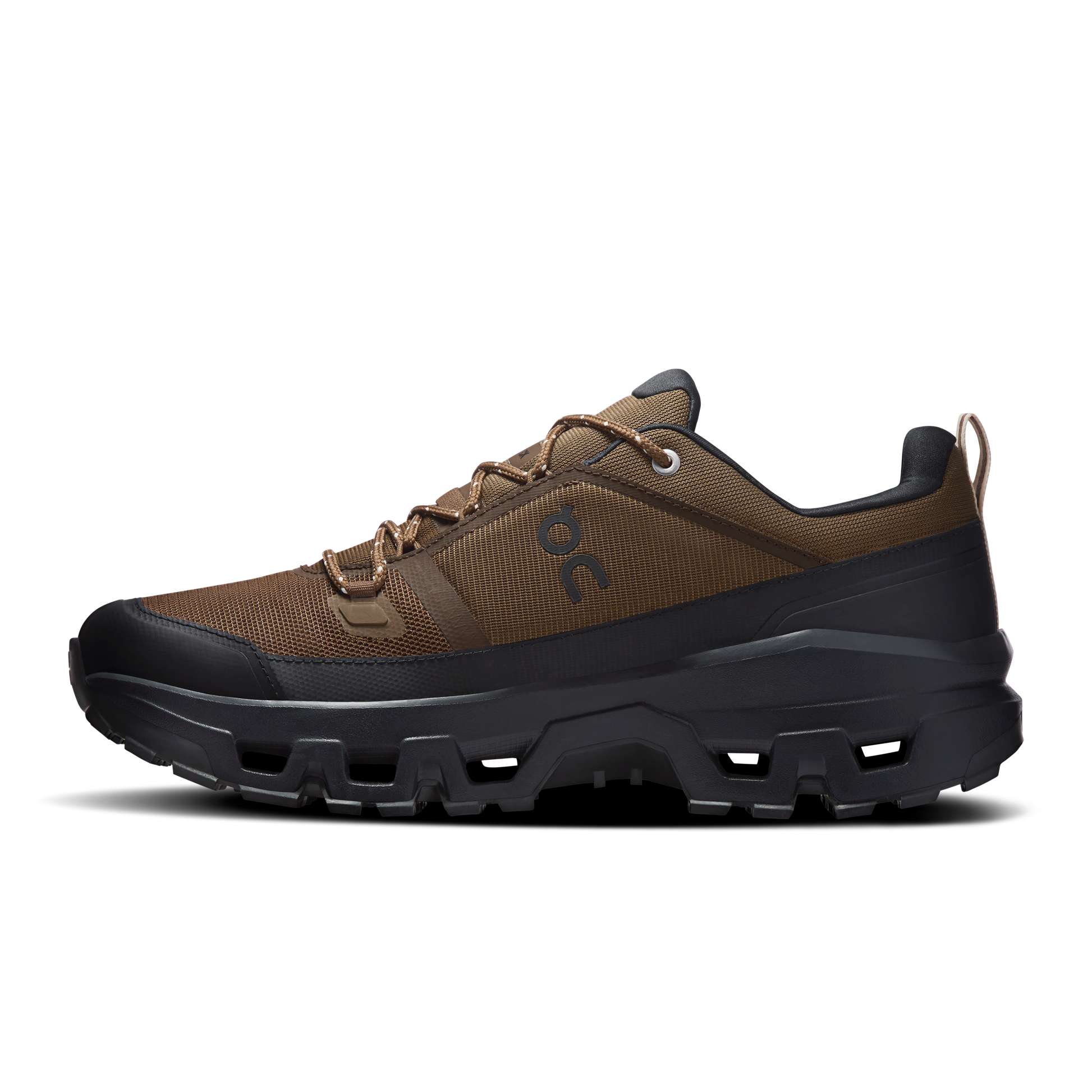 On Running Men's Cloudrock Low Waterproof Shoes - Earth / Black - Shopsportive