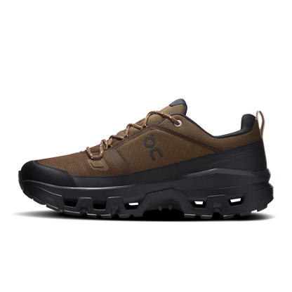 On Running Men's Cloudrock Low Waterproof Shoes - Earth / Black - Shopsportive
