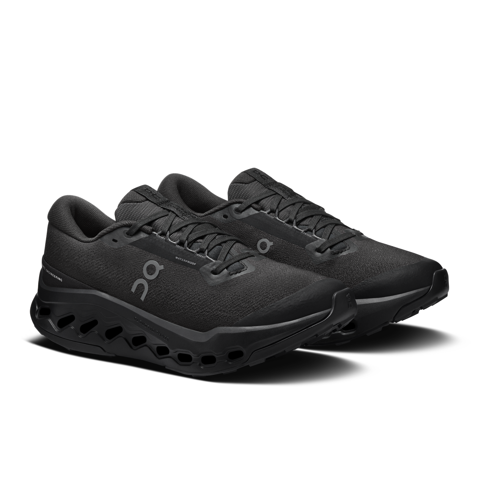 On Running Women's Cloudsurfer Trail 2 Waterproof Shoes - Black / Black - Shopsportive