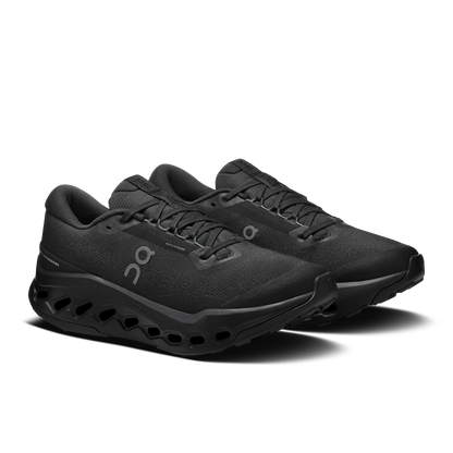 On Running Women's Cloudsurfer Trail 2 Waterproof Shoes - Black / Black - Shopsportive
