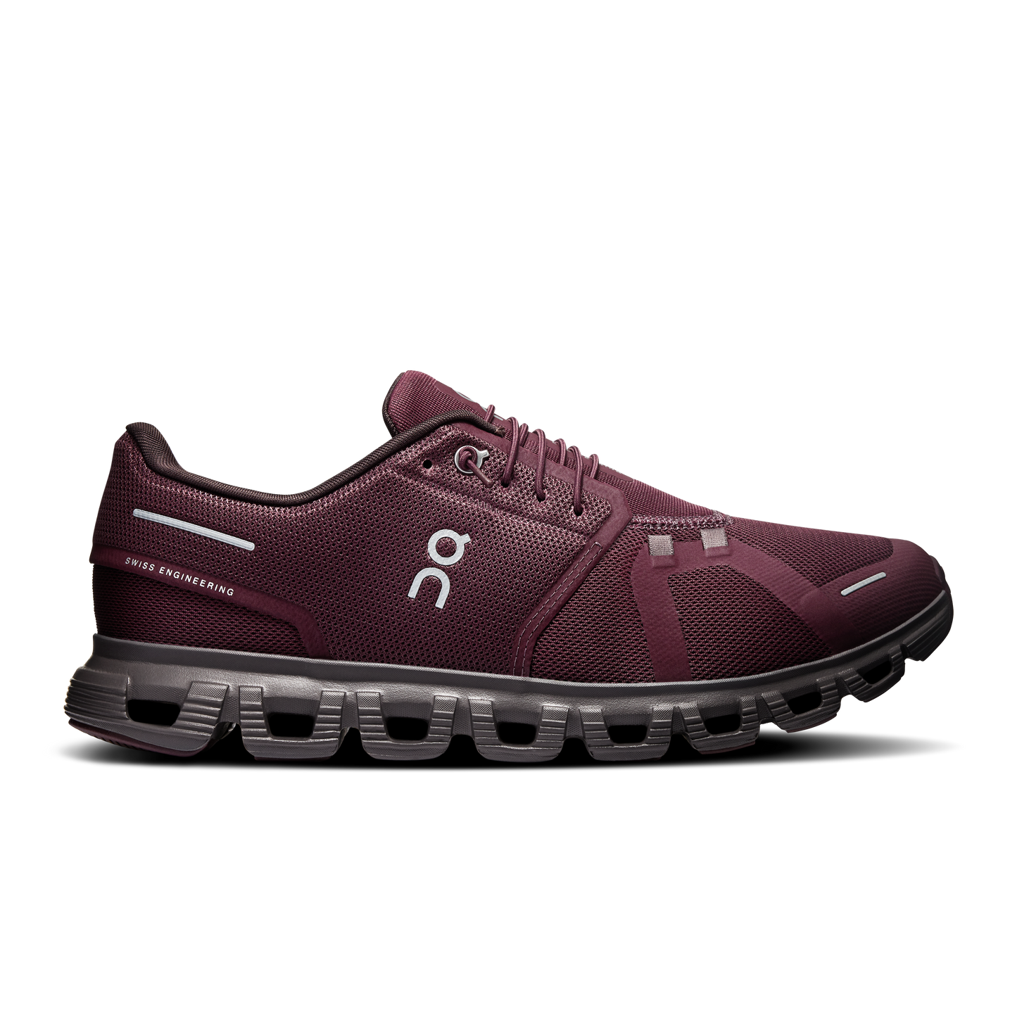 On Running Men's Cloud 6 Shoes - Mulberry / Pebble - Shopsportive