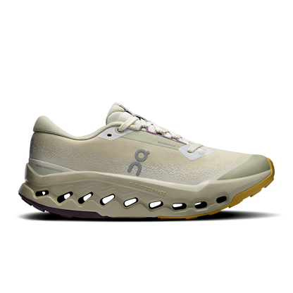 On Running Women's Cloudsurfer Trail 2 Waterproof Shoes - Ghost / Chalk - Shopsportive