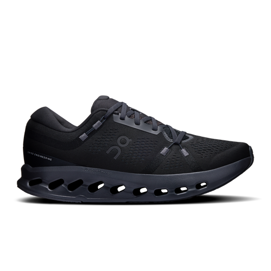 On Running Men's Cloudsurfer 2 Wide Shoes - Black / Black - Shopsportive