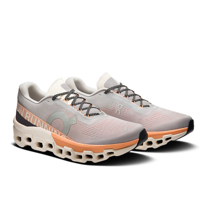 On Running Men's Cloudmonster 2 Shoes - Glacier / Tangerine - Shopsportive