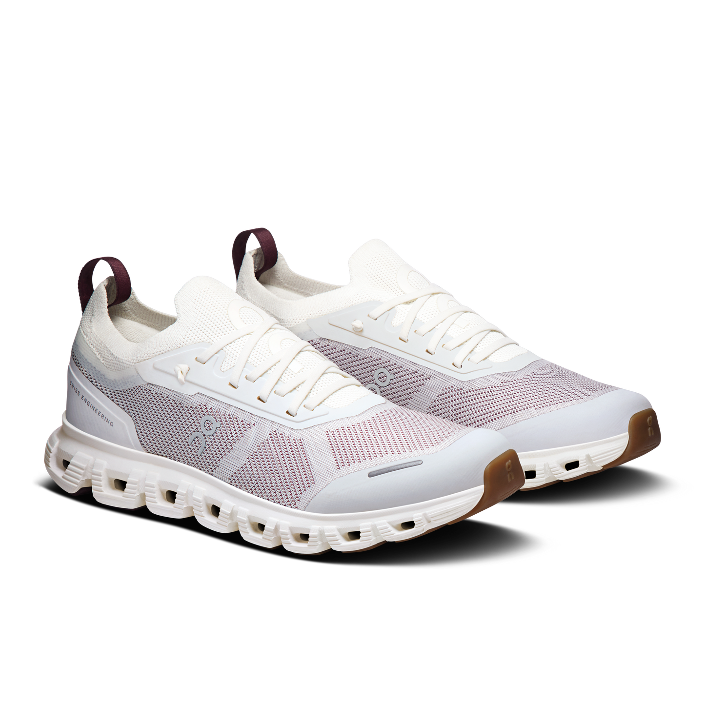On Running Women's Cloud 6 Versa Shoes - Ice / Maroon - Shopsportive