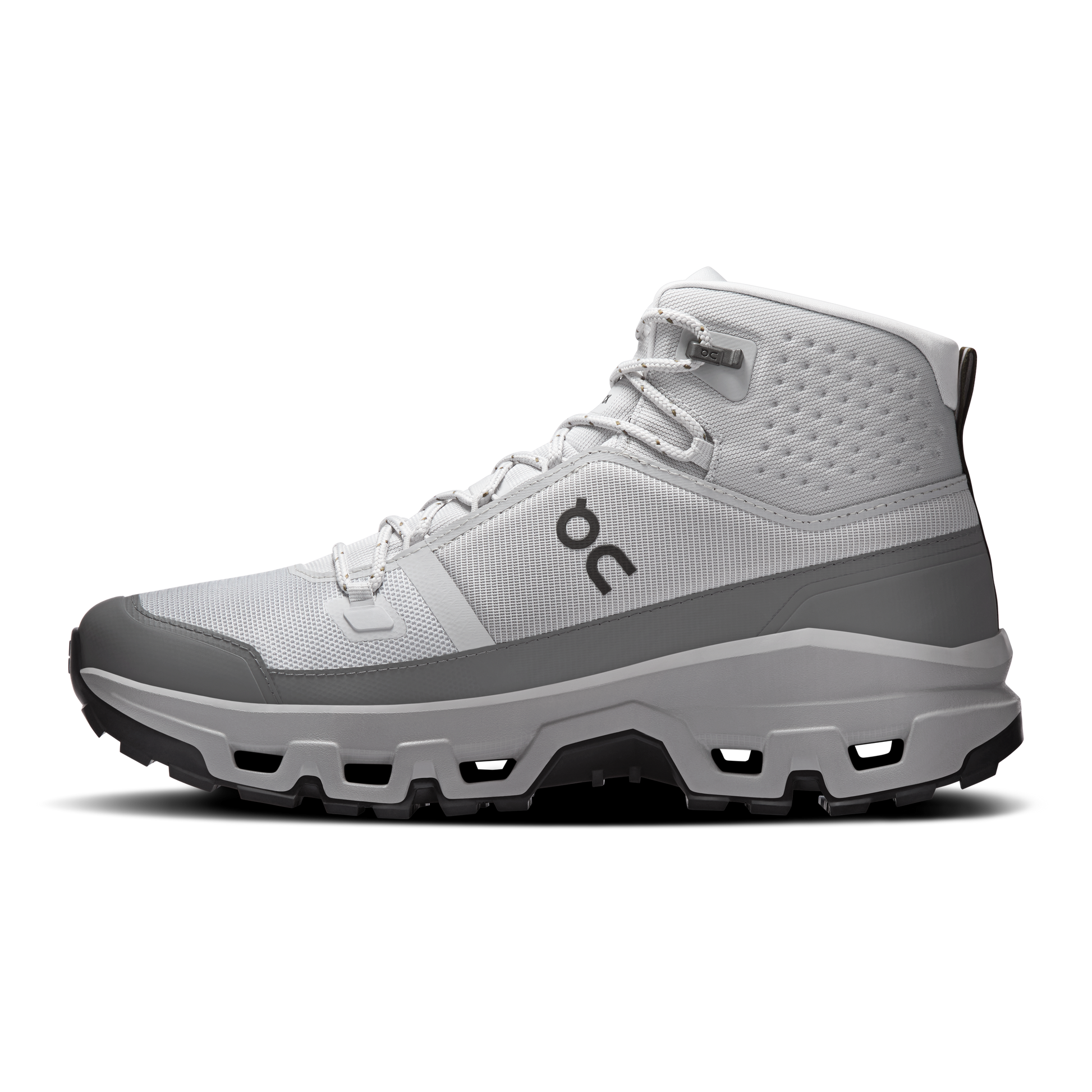 On Running Men's Cloudrock Mid Waterproof Shoes - Glacier / Alloy - Shopsportive