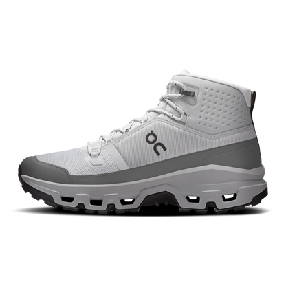 On Running Men's Cloudrock Mid Waterproof Shoes - Glacier / Alloy - Shopsportive