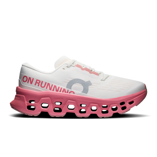 On Running Women's Cloudmonster 3 Shoes - Ivory / Camellia - Shopsportive