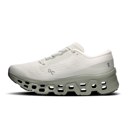 On Running Women's Cloudmonster 3 Shoes - Ivory / Tin - Shopsportive