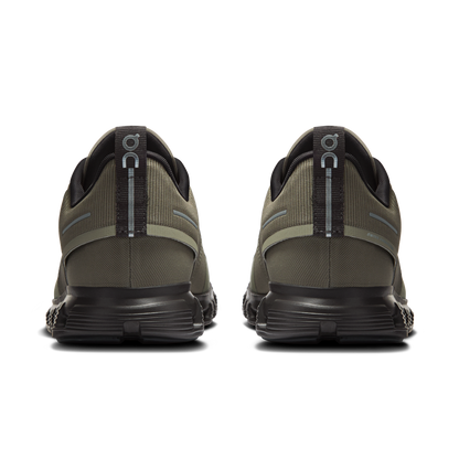 On Running Men's Cloud 6 Waterproof Shoes - Olive / Espresso