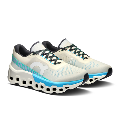 On Running Women's Cloudmonster 2 Shoes - Cream / Horizon - Shopsportive