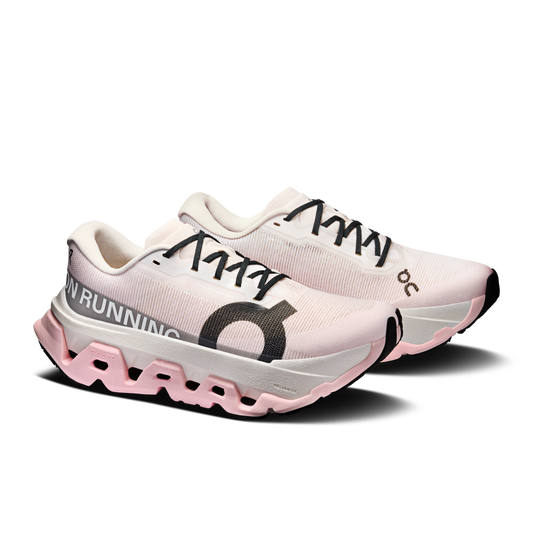 On Running Women's Cloudmonster 3 Hyper Shoes - Ivory / Peony - Shopsportive