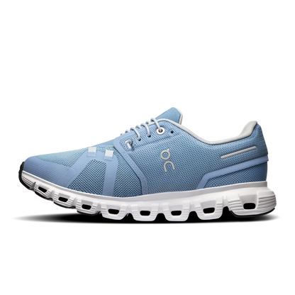 On Running Women's Cloud 6 Shoes - Chambray / White - Shopsportive