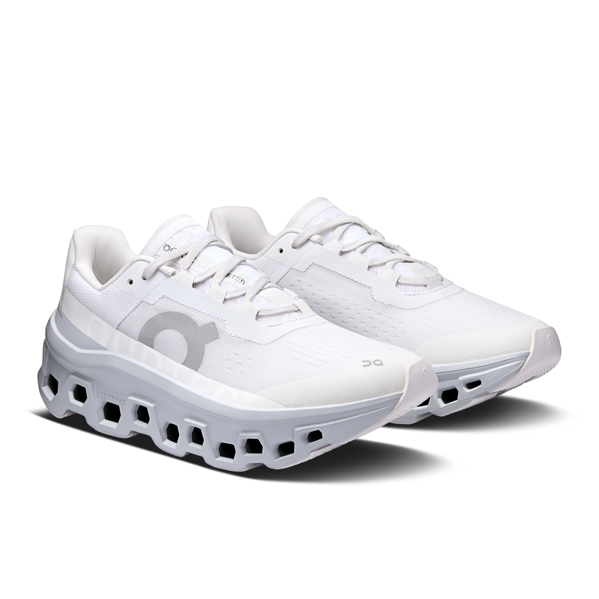 On Running Women's Cloudmonster Shoes - White / Glacier - Shopsportive