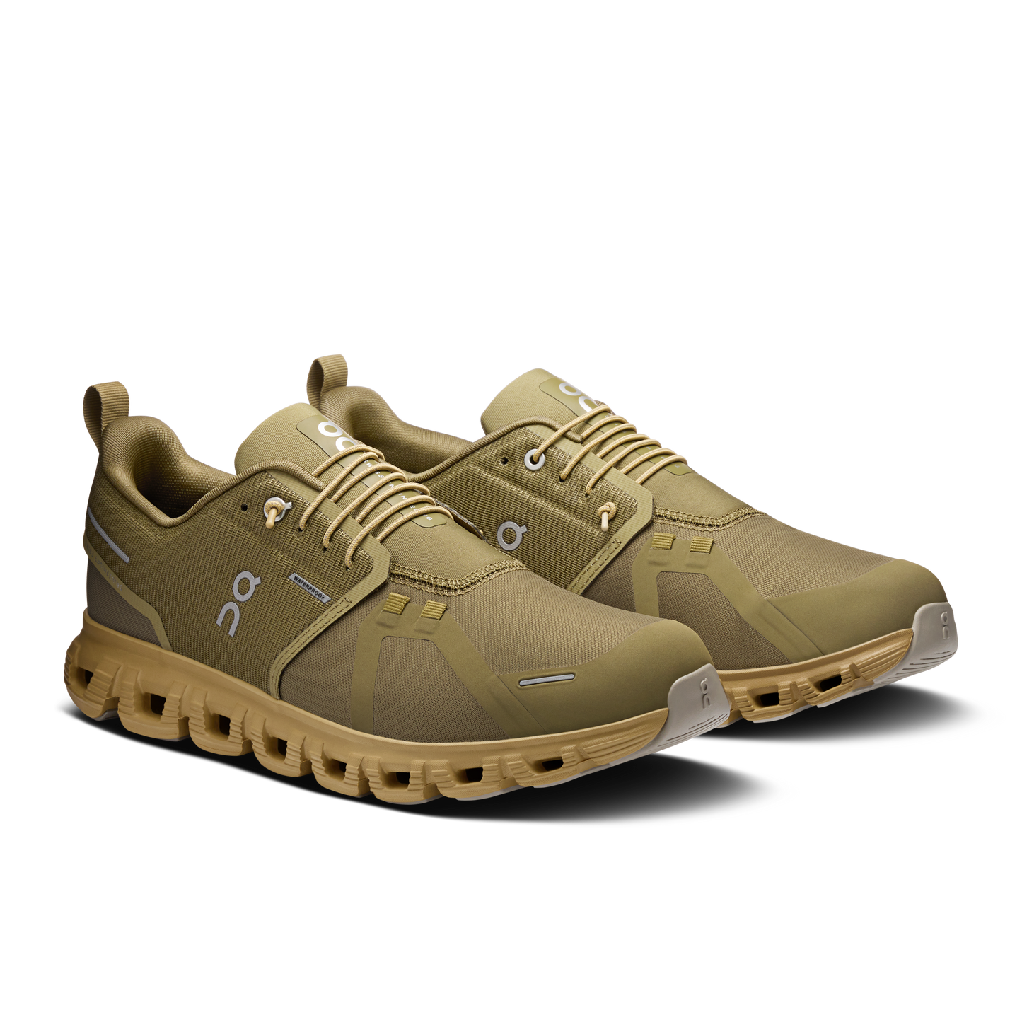 On Running Men's Cloud 6 Waterproof Shoes - Olive / Safari - Shopsportive