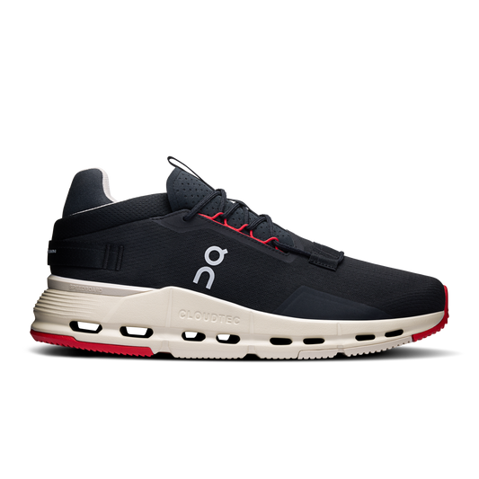 On Running Men's Cloudnova 2 Shoes - Black / Red