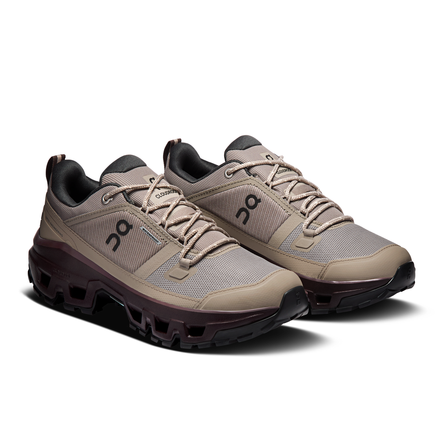 On Running Women's Cloudrock Low Waterproof Shoes - Cinder / Ox - Shopsportive