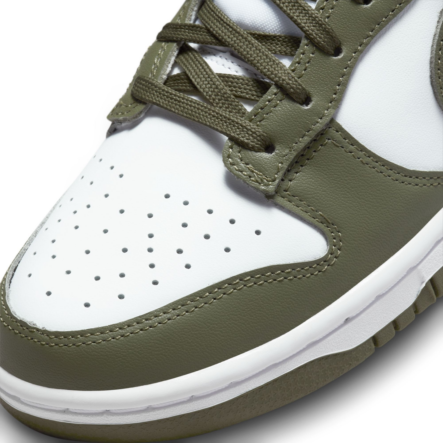 Nike Women's Dunk Low Shoes - White / Medium Olive