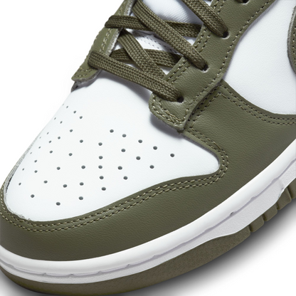 Nike Women's Dunk Low Shoes - White / Medium Olive - Shopsportive