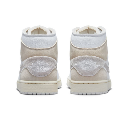 Nike Men's Air Jordan 1 Mid SE Craft Shoes - White / Orewood Brown / Tech Grey / Sail - Shopsportive