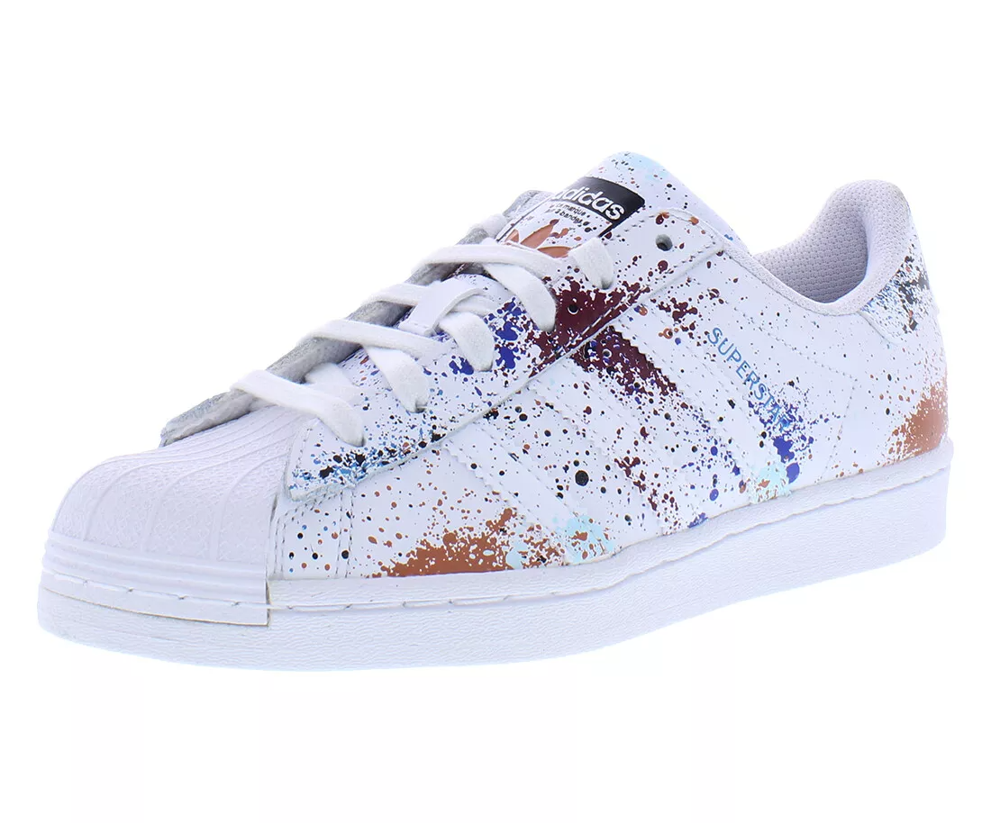 Adidas Superstar Paint Splatter Toddler Boys Shoes Size 6 Leather