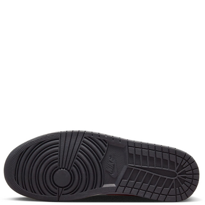 Nike Men's Air Jordan 1 Mid Shoes - Black / Fire Red / White - Shopsportive