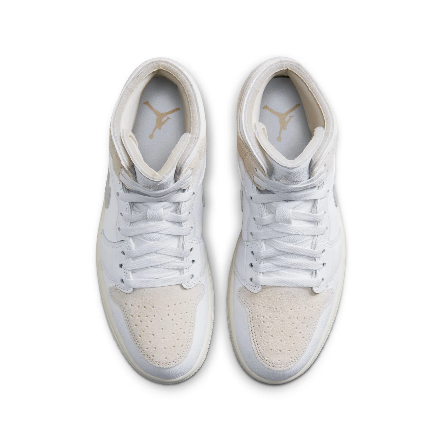 Nike Men's Air Jordan 1 Mid SE Craft Shoes - White / Orewood Nike Men's Air Jordan 1 Mid SE Craft Shoes - White / Orewood