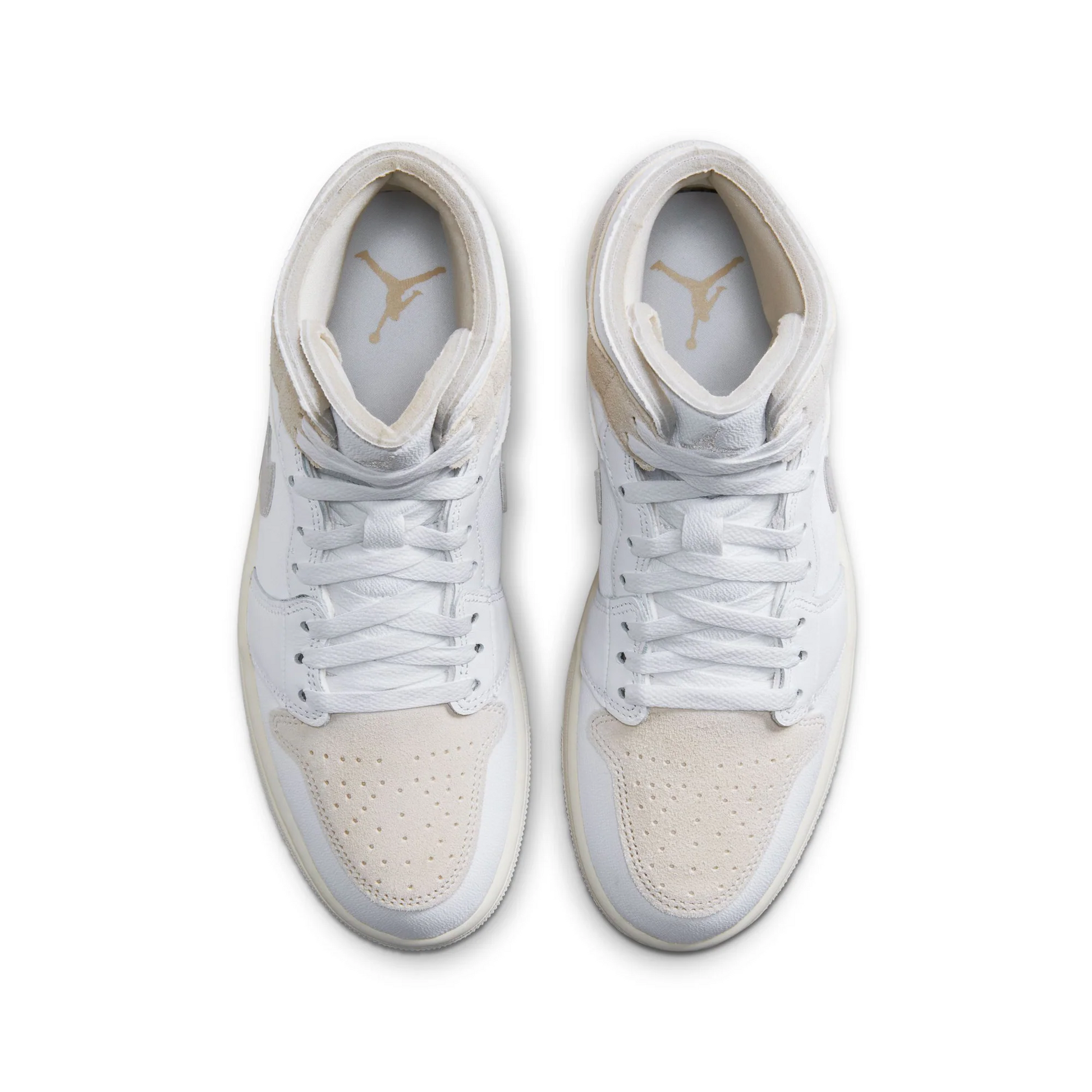 Nike Men's Air Jordan 1 Mid SE Craft Shoes - White / Orewood Brown Nike Men's Air Jordan 1 Mid SE Craft Shoes - White / Orewood Brown