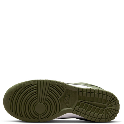 Nike Women's Dunk Low Shoes - White / Medium Olive - Shopsportive