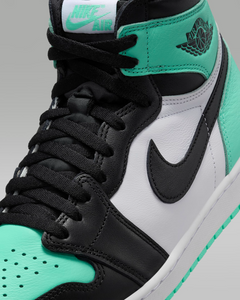 Nike Men's Air Jordan 1 Retro High OG Shoes - White / Green Glow / Black