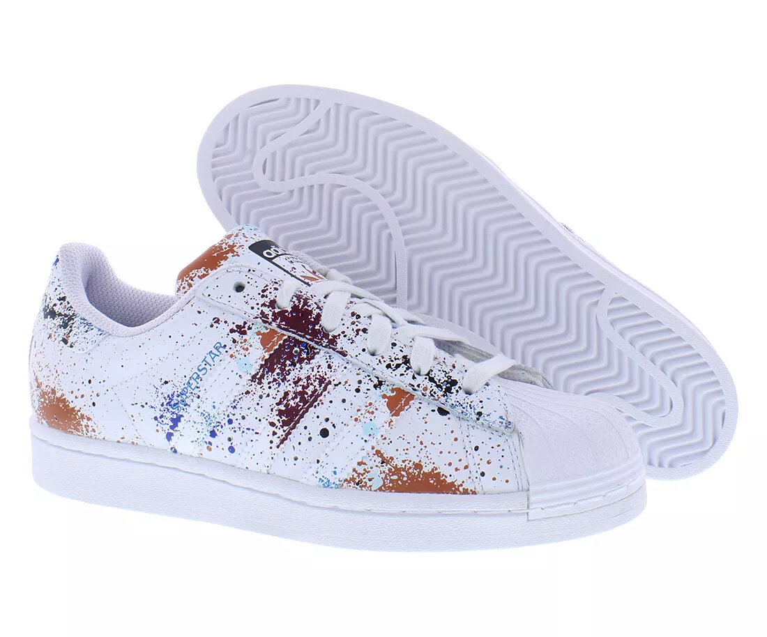 Adidas Kid's Superstar Spray GS Shoes - White / Multi