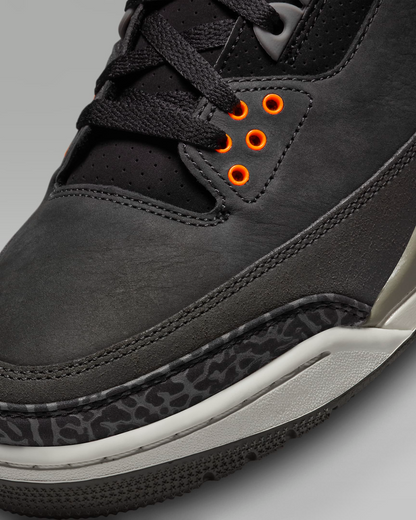 Nike Men's Air Jordan 3 Fear Shoes - Night Stadium / Black / Flat Pewter / Total Orange - Shopsportive