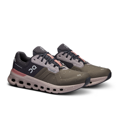 On Running Men's Cloudrunner 2 Waterproof Shoes - Olive / Mahogany - Shopsportive