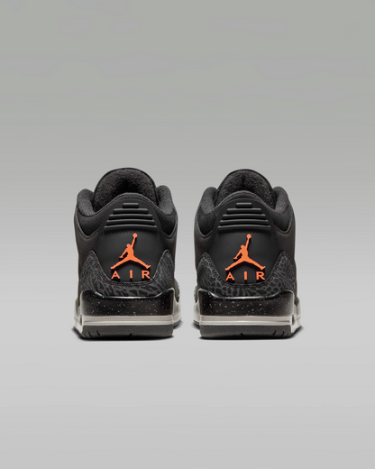 Nike Men's Air Jordan 3 Fear Shoes - Night Stadium / Black / Flat Pewter / Total Orange - Shopsportive