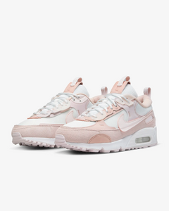 Nike Women's Air Max 90 Futura Shoes - Summit White / Barely Rose / Pink Oxford / Light Soft Pink