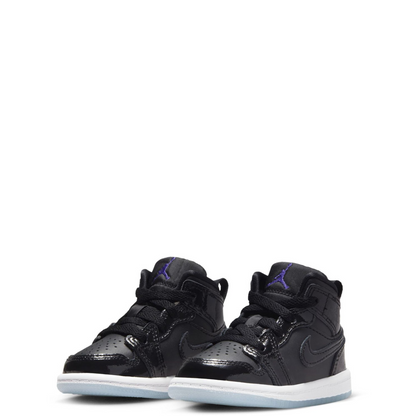 Nike Kids' Air Jordan 1 Mid SE TD Shoes - Black / Concord Blue / White - Shopsportive