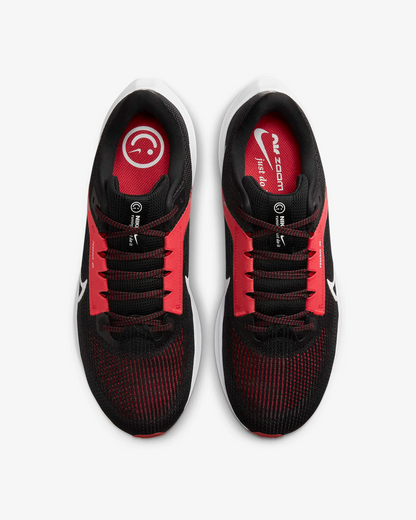 Nike Men's Pegasus 40 Shoes - Black / Light Crimson / White - Shopsportive