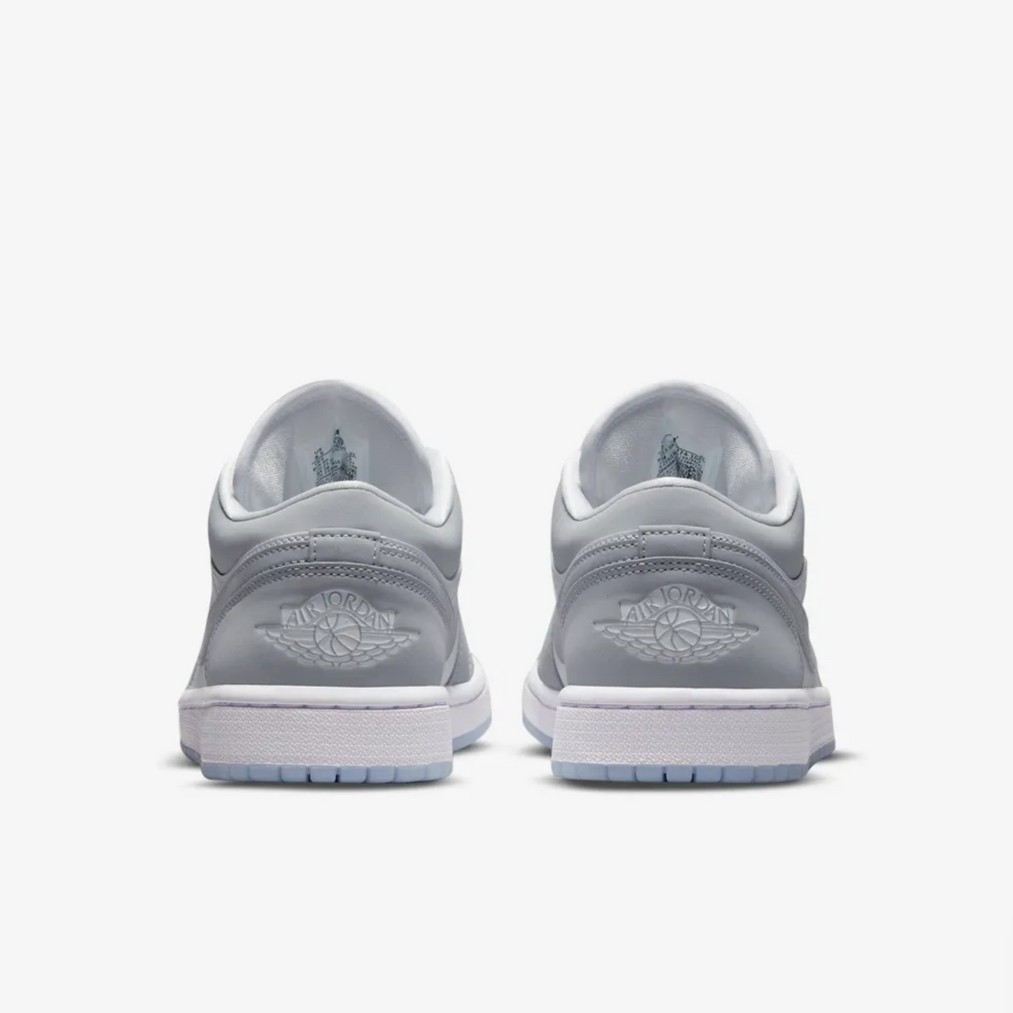 Nike Women's Air Jordan 1 Low Shoes - White / Wolf Grey