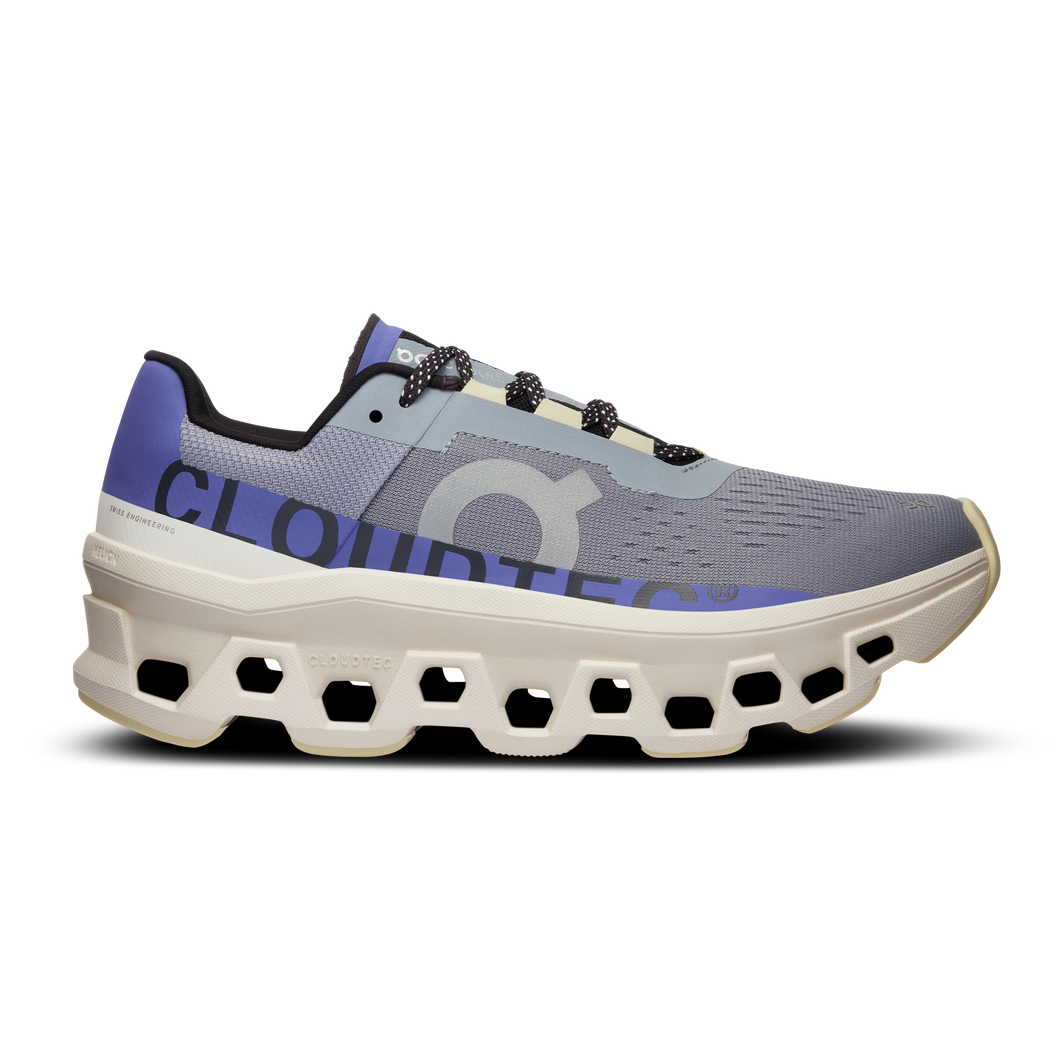 On Running Women's Cloudmonster Shoes - Mist / Blueberry