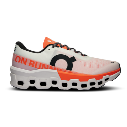 On Running Men's Cloudmonster 2 Shoes - Undyed / Flame - Shopsportive