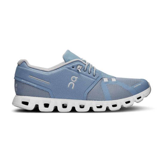 On Running Men's Cloud 5 Shoes - Chambray / White