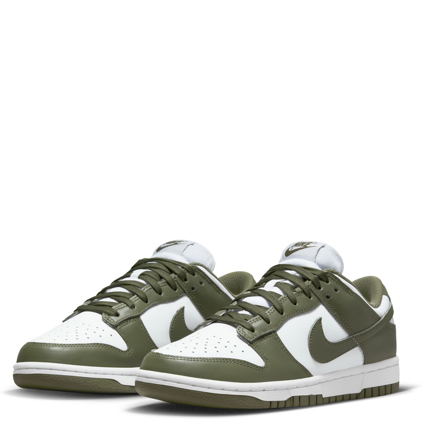 Nike Women's Dunk Low Shoes - White / Medium Olive