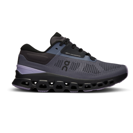 On Running Women's Cloudstratus 3 Shoes - Metal / Wisteria