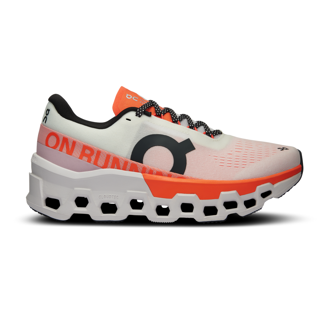 On Running Women's Cloudmonster 2 Shoes - Undyed / Flame