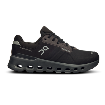 On Running Women's Cloudrunner 2 Waterproof Shoes - Magnet / Black - Shopsportive