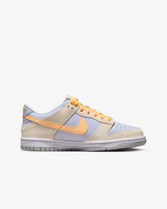Nike Kid's Dunk Low GS Shoes - Pale Ivory / Football Grey / White / Melon Tint