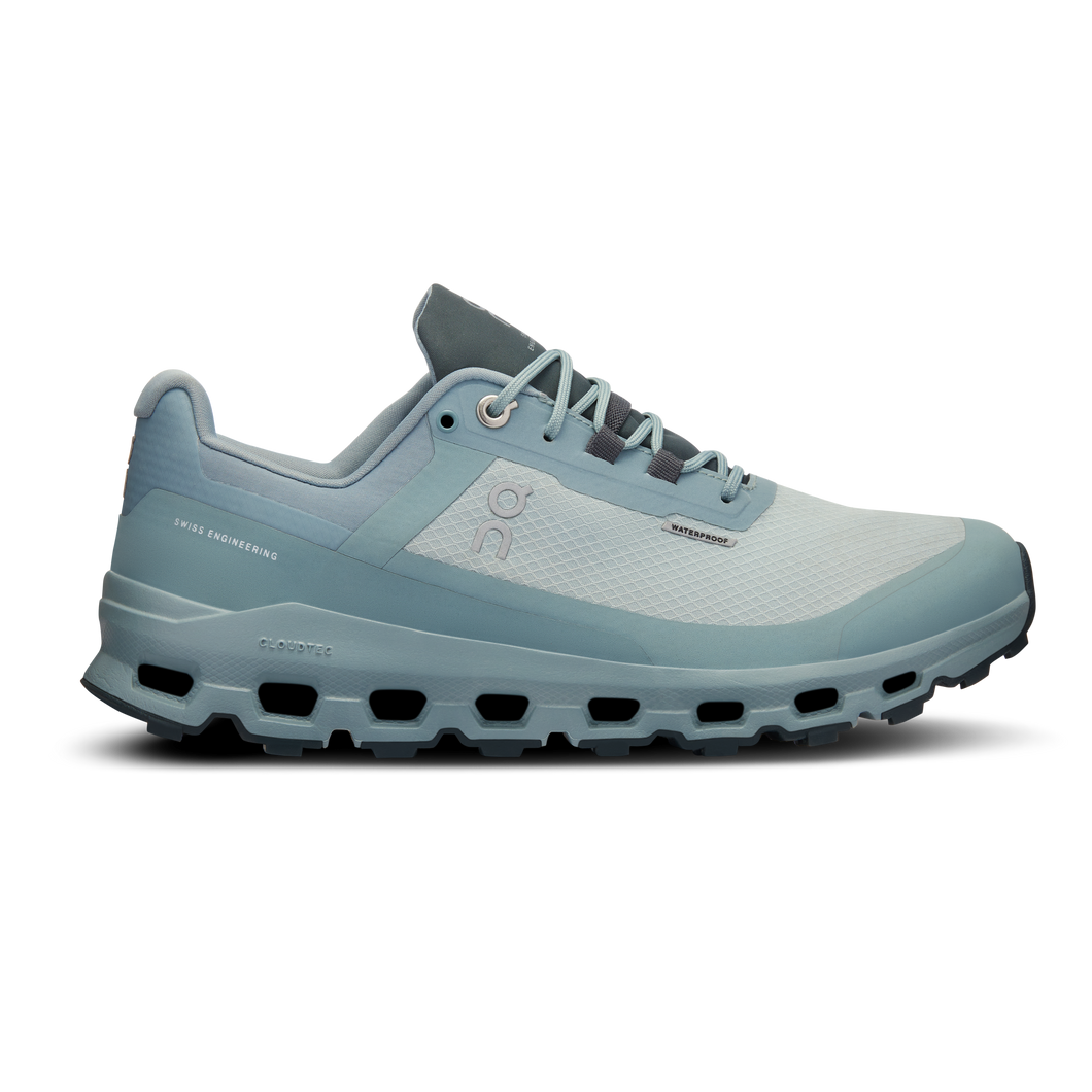 On Running Women's Cloudvista Waterproof Shoes - Glacier / Cobble