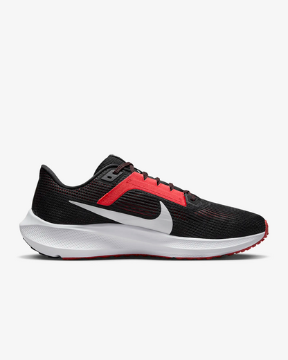 Nike Men's Pegasus 40 Shoes - Black / Light Crimson / White - Shopsportive